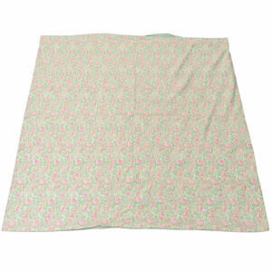 PB Teen Green Floral Twin Mattress Sleeve Sheet 82x87 + 2 Pillowcases Cotton